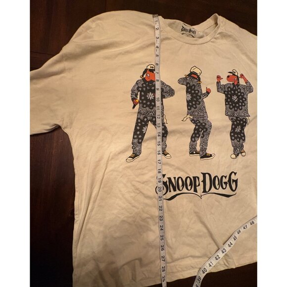 Snoop Dogg Graphic Tee By Dogg Supply 2XL Cotton/Polyester Blend Beige - Picture 9 of 9